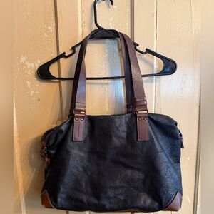 Vintage Francesco Biasia Brown Leather Handbag
